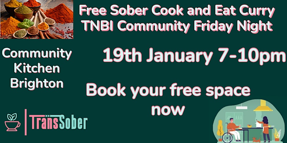 Friday Night Sober TNBI Community Curry Cook and Eat